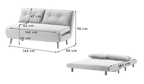 Flic Large Double Sofa Bed Width 142 Cm Price Slf24