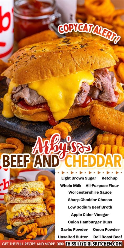 Copycat Arbys Beef And Cheddar Sandwich Recipe Beef And Cheddar