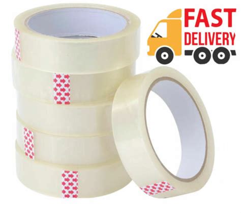 1 2 4 Or 6 X Rolls Clear Packing Tape Cellotape Sellotape 24mm X 50m