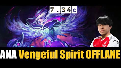 ANA PLAYING Vengeful Spirit OFFLANE 7 34C DOTA 2 HIGHEST MMR MATCH