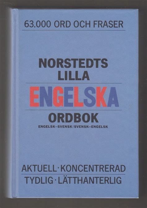 Norstedts Lilla Engelska Ordbok Engelsk Svensk 285475568 ᐈ Köp På