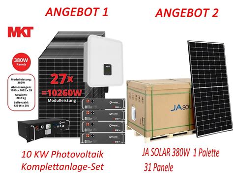 Photovoltaik Komplettanlage Mit Kwp Und 115 Kwh Speicher 57 Off