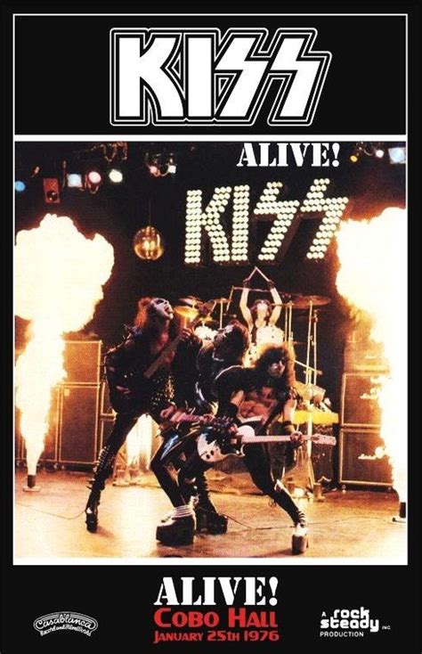 An Advertisement For Kiss S Alive Live Concert