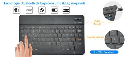 Usdilu Funda Teclado De Espa Ol Incluye Para Redmi Pad Se