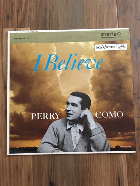 Perry Como I Believe Album Religious Music Vintage 1960s Album