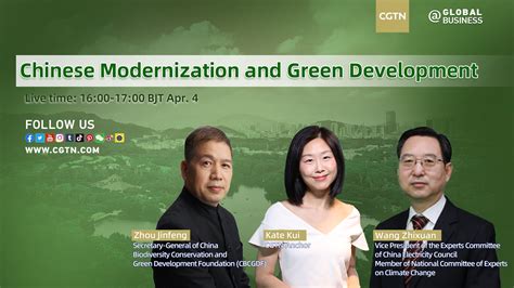 Live Chinese Modernization And Green Development Cgtn