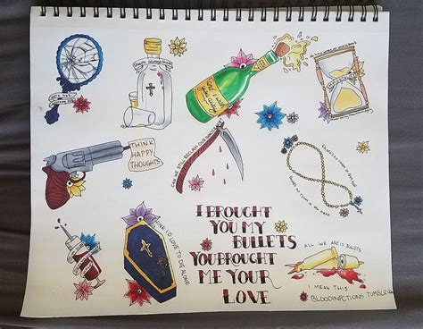 My Chemical Romance Lyric Drawings