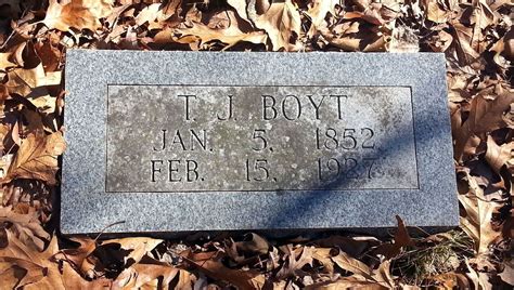 Thomas Jefferson Boyt 1852 1927 Find A Grave Memorial