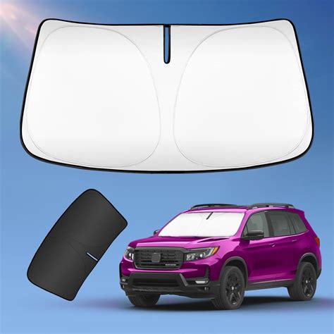 Sun Shade Sunshade For Honda Passport 2019 2024 Windshield Cover 2 Layers Sun