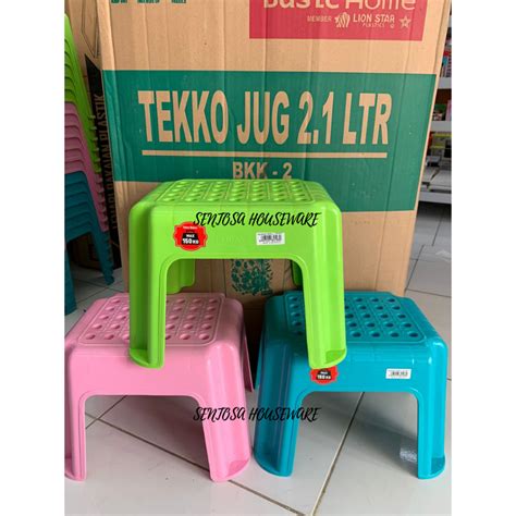 Jual BANGKU TRIXY SMALL MAKS 150 KG BANGKU PLASTIK PENDEK BANGKU