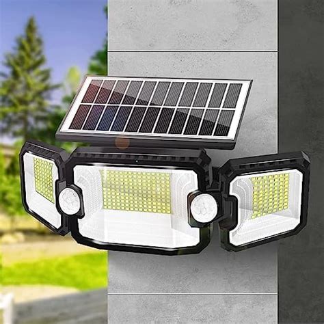 Fliti Lampes Solaires D Ext Rieur Double D Tecteur De Mouvement