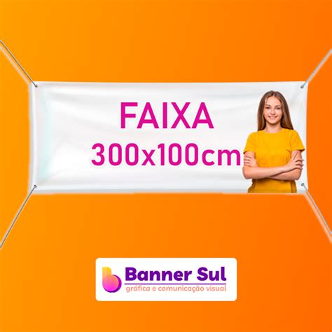 Faixa 300x100cm Banner Sul