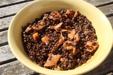 Salade De Lentilles Au Citron Et Truite Fum E Mesdelices Fr