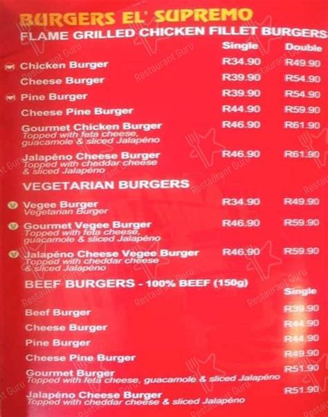 Menu At Mochachos The Zone Rosebank Restaurant Johannesburg Food Court