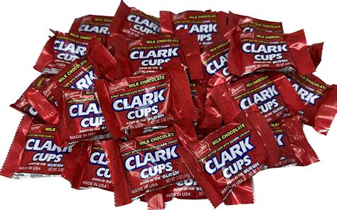 Blair Candy Clark Peanut Butter Cups Fun Size 1 Lb Resealable Stand