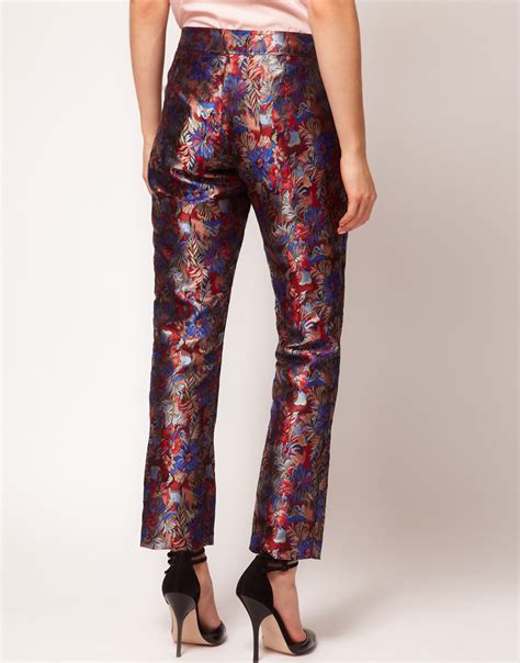 Asos Pants In Oriental Jacquard Lyst