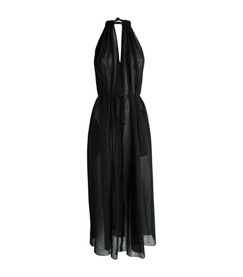 Three Graces London Rhian Midi Dress In Black Lyst