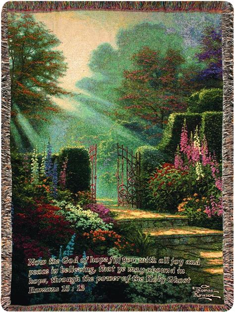 Manual Woodworkers And Weavers Tapestry Throw Thomas Kinkade