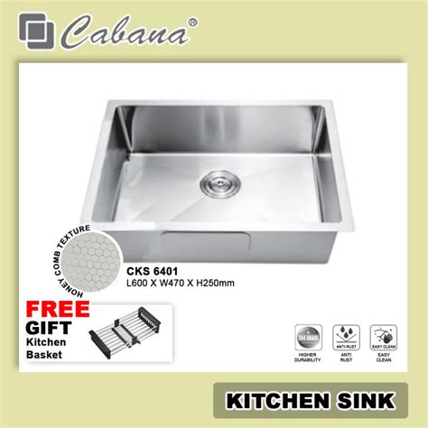 Cabana Honeycomb Undermount Handmade Stainless Steel Kitchen Sink