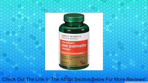 Simply Right Extra Strength Saw Palmetto Complex 200 Ct Review