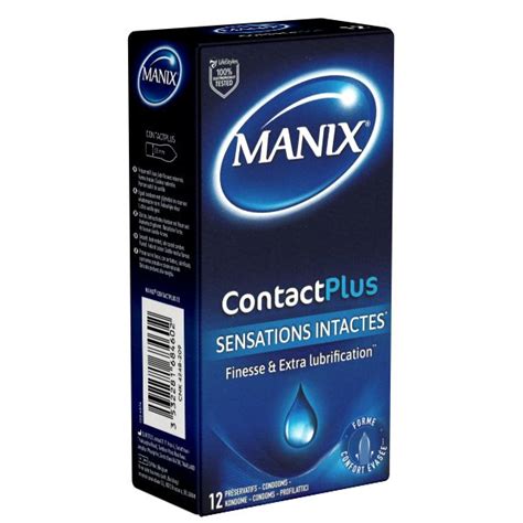 Manix Contact PLUS extra feuchte hauchdünne Kondome für Sicherheit