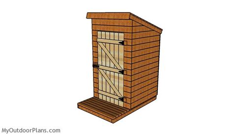 Simple Outhouse Plans | MyOutdoorPlans | Free Woodworking Plans and ...