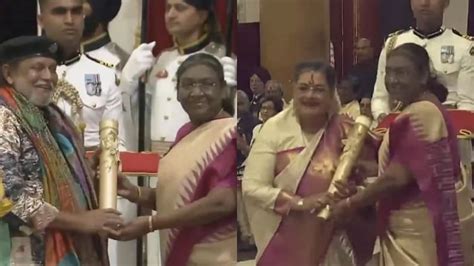 Mithun Chakraborty Received Padma Bhushan Award By President Draupadi