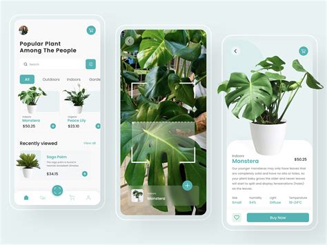 🌿 Plant Identifier App by DiaShy for mobitouch on Dribbble