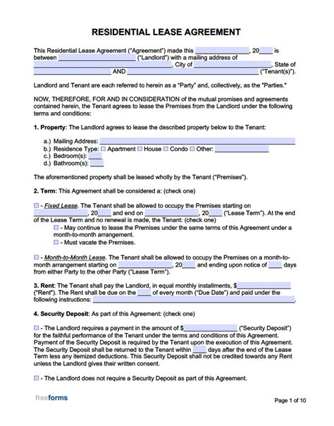 Rental Agreement Form Free Printable Printable Form Templates And Letter