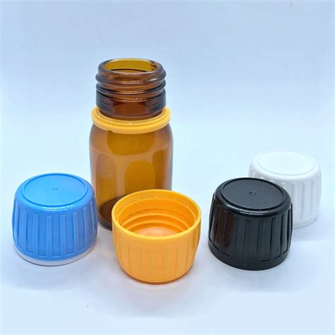 28mm Plastic Tamper Evident Pilfer Proof Screw Cap For Syrup Juice