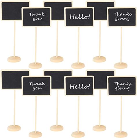 Chalkboard Labels Mini Chalkboards Signs 12 Pack Small Chalkboards