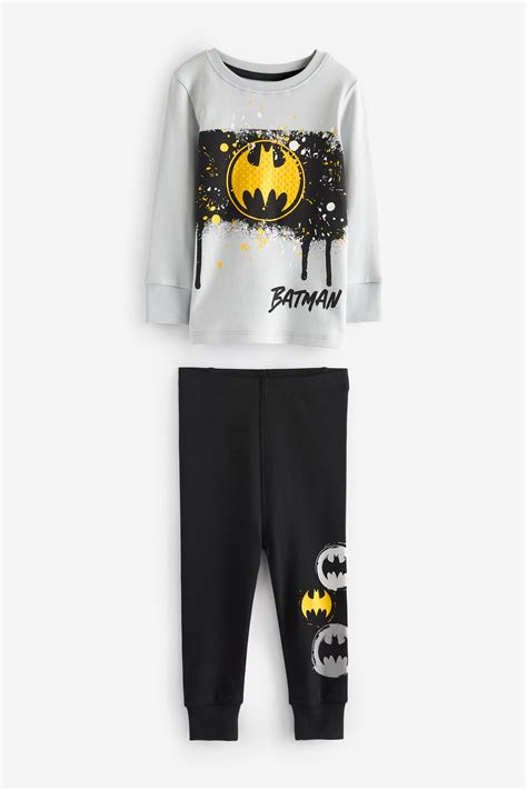 Buy Batman Yellowblack Snuggle Pyjamas 2 Pack 12mths 10yrs From The