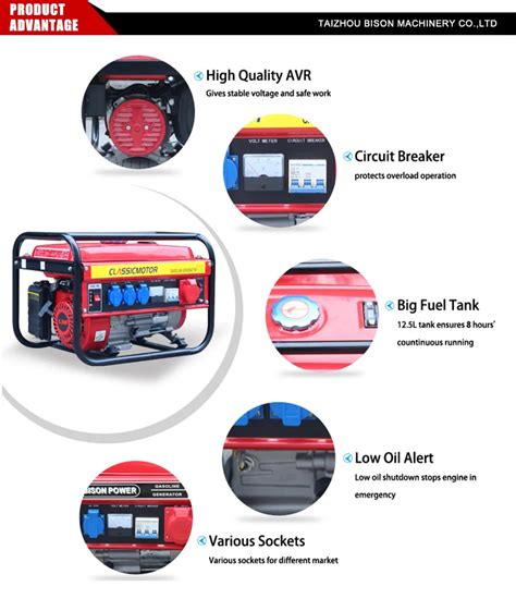 4 Stroke Air Cooled 2 5kva 2000w 2kw 5 5hp 110v 220v Silent Three Phase