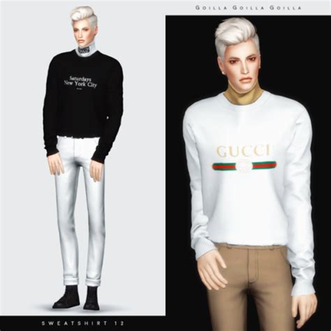 Gorilla Gorilla Gorilla Sims 4 Clothing Sims 4 Male Clothes Sims 4 Men Clothing