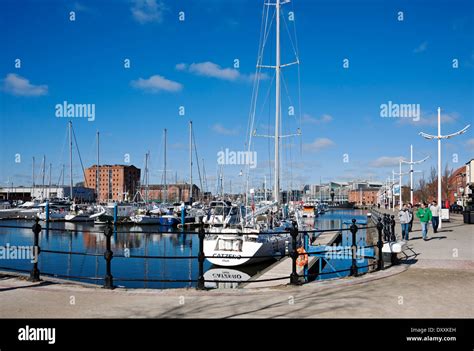 Boats Moored In The Marina Hull East Yorkshire England Uk United