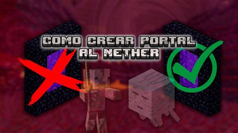 Maneras Para Hacer El Portal Al Nether Minecraft Youtube