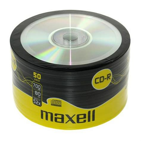 Maxell Cdr80 700mb Blank Cd Discs Pack Of 50 At Juno Records