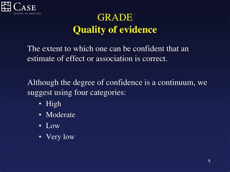 Ppt Grading The Quality Of Evidence Powerpoint Presentation Free