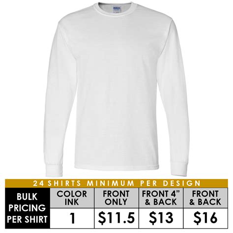 Gildan Dryblend Long Sleeve T Shirt 8400 Print Inca