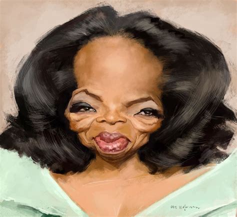 Olle Magnusson Oprah Winfrey Celebrity Caricatures Funny