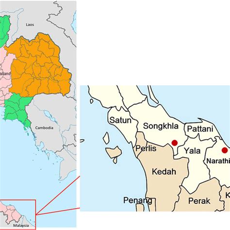 Gran cantidad de Evaluación Botánico map of malaysia and thailand ...