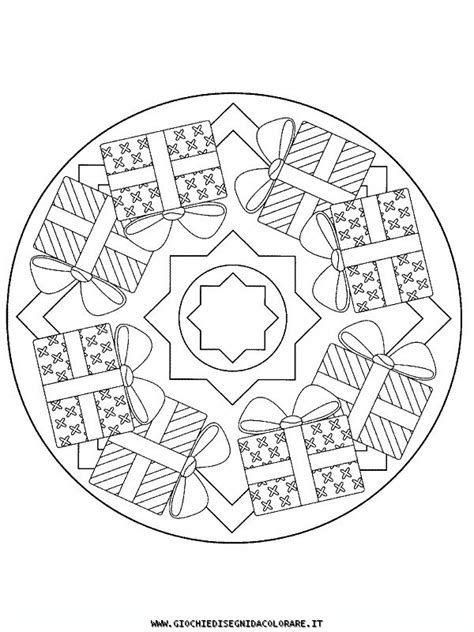 Mandala Di Natale 26 Disegni Da Colorare Del Natale