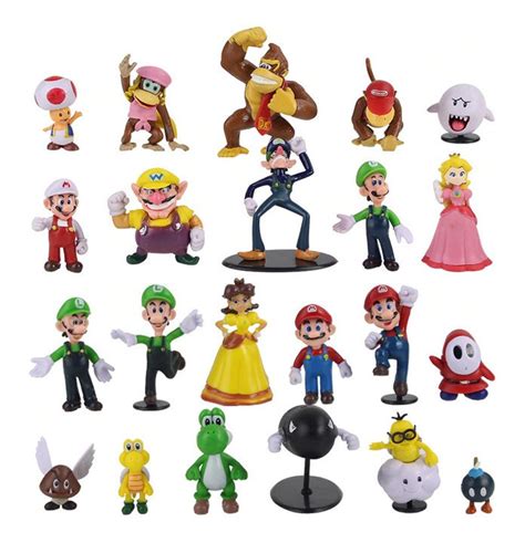 Pack 22 Figuras Super Mario Bros Nuevas Mercado Libre