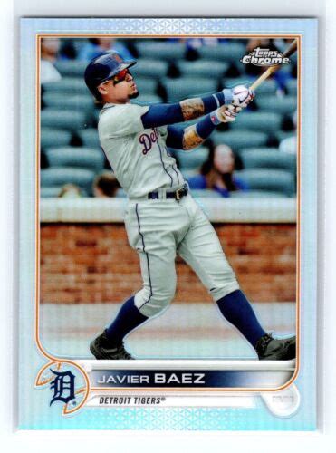 Topps Chrome Javier Baez Refractor Tigers Ebay