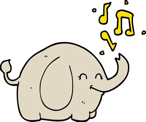 cartoon trumpeting elephant 12138159 Vector Art at Vecteezy