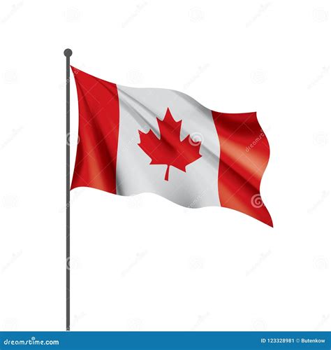 Canada Flag, Vector Illustration On A White Background Stock Vector ...