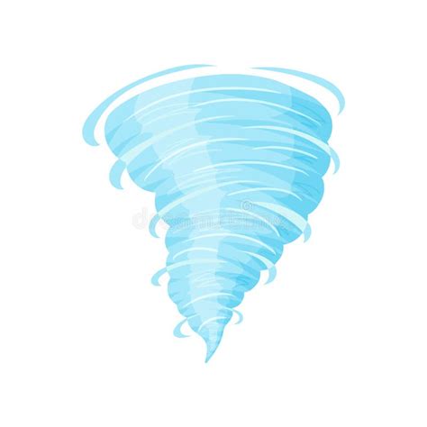 Tornado. Hurricane. Cyclone. Cartoon and Flat Style. Vector ...