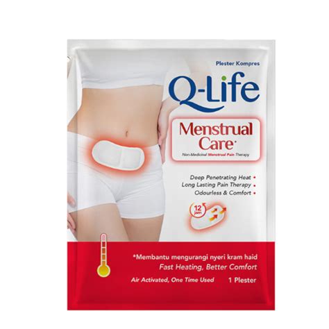 Jual Plester Koyo Kompres Q Life Menstrual Pereda Nyeri Kram Haid Heat