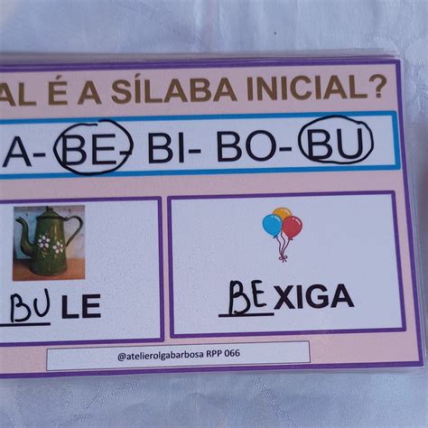 Rpp 066 Qual É a Sílaba Elo7 Produtos Especiais