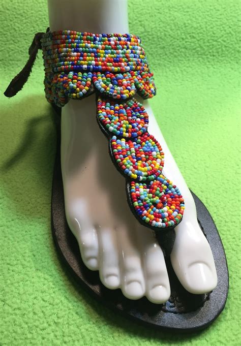 Maasai Beaded Sandals Etsy